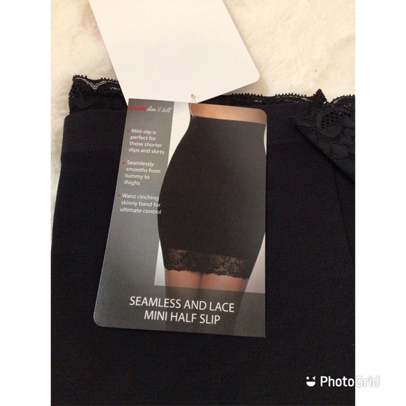 2/$40 SKINNY GIRL XL, BLACK W LACE SHAPER GARMENT - Picture 4 of 5